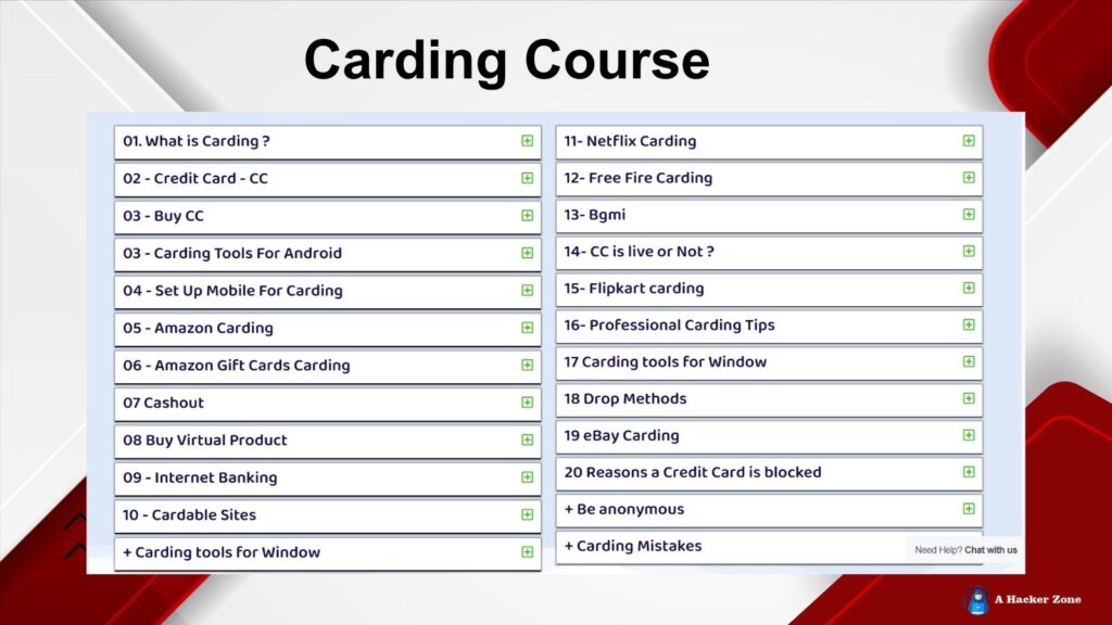 Carding Course